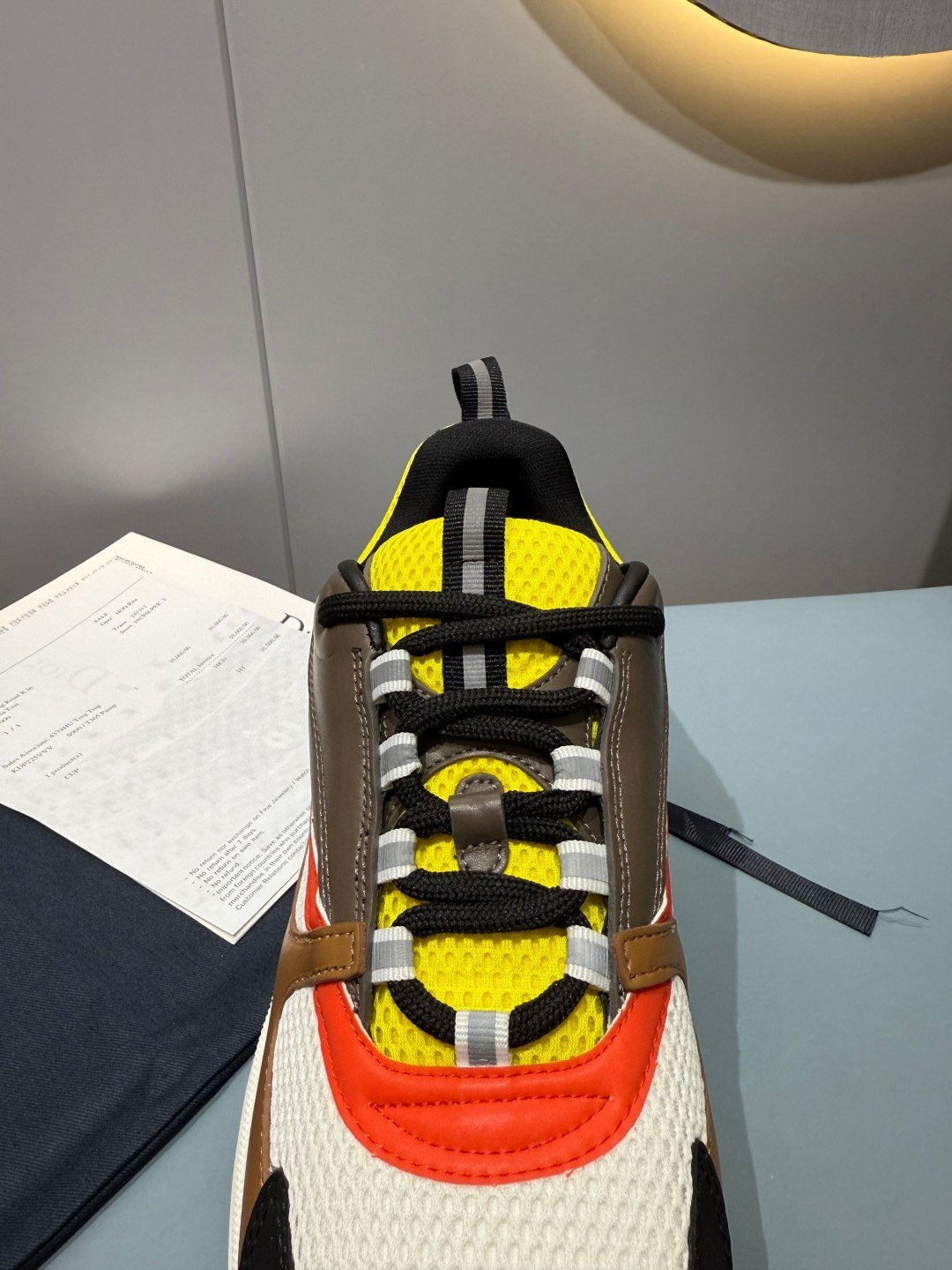 Sneakers B22 'Noir Orange Jaune' — vue 8