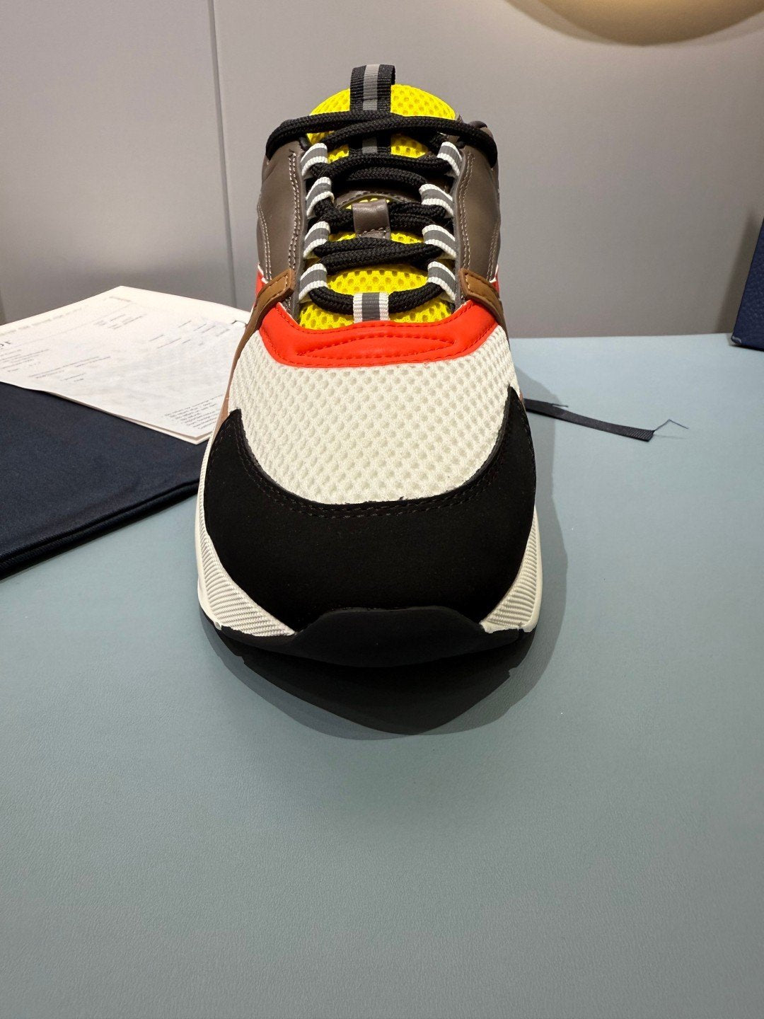 Sneakers B22 'Noir Orange Jaune' — vue 9