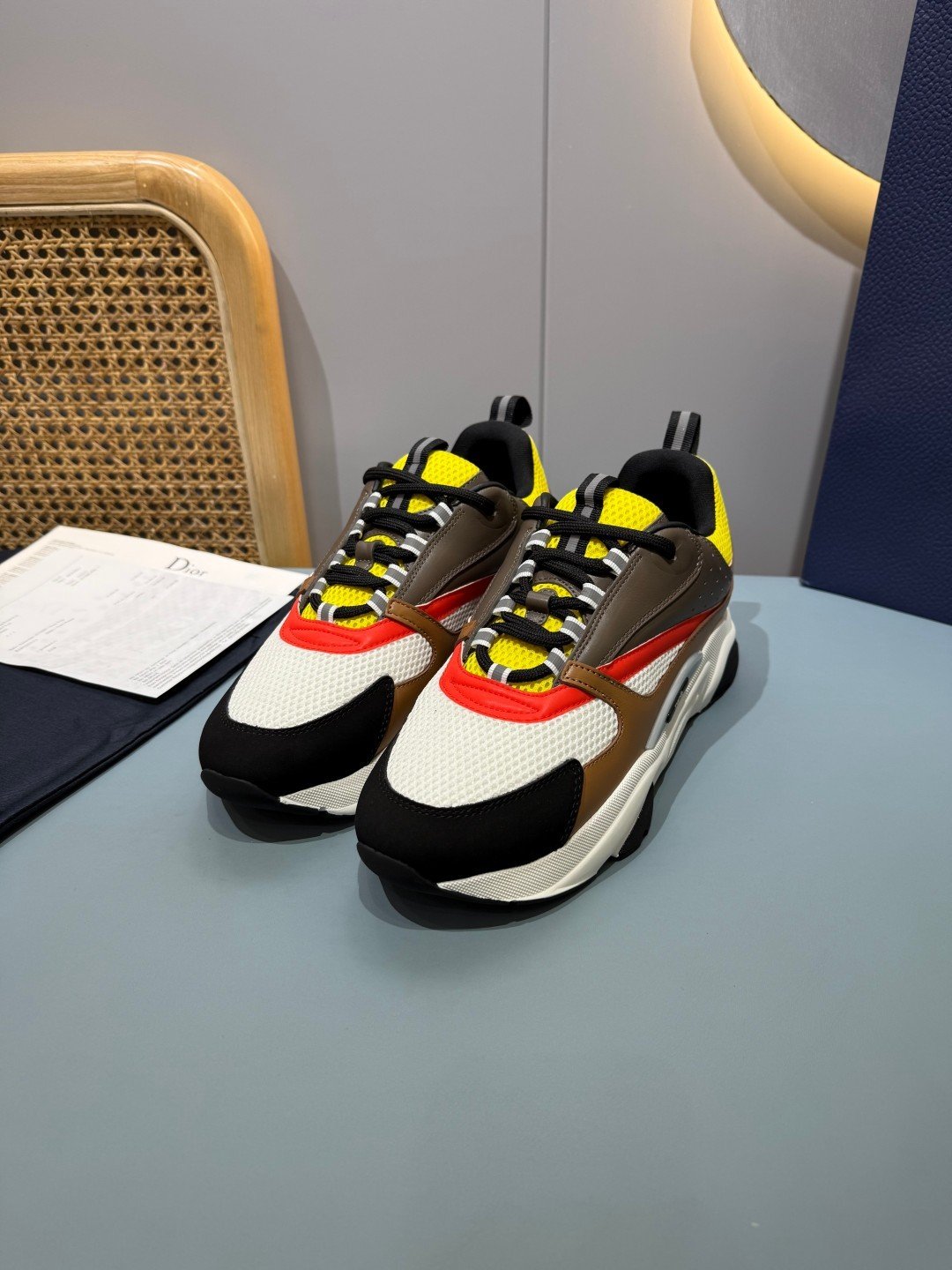 Sneakers B22 'Noir Orange Jaune' — vue 16
