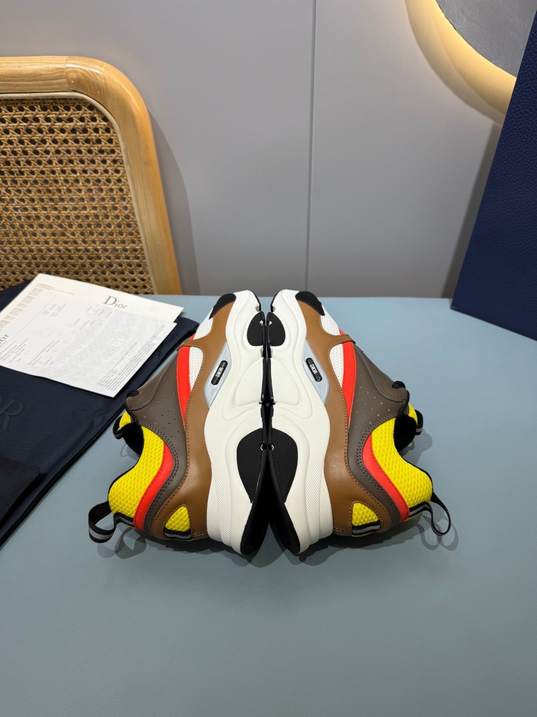 Sneakers B22 'Noir Orange Jaune' — vue 20