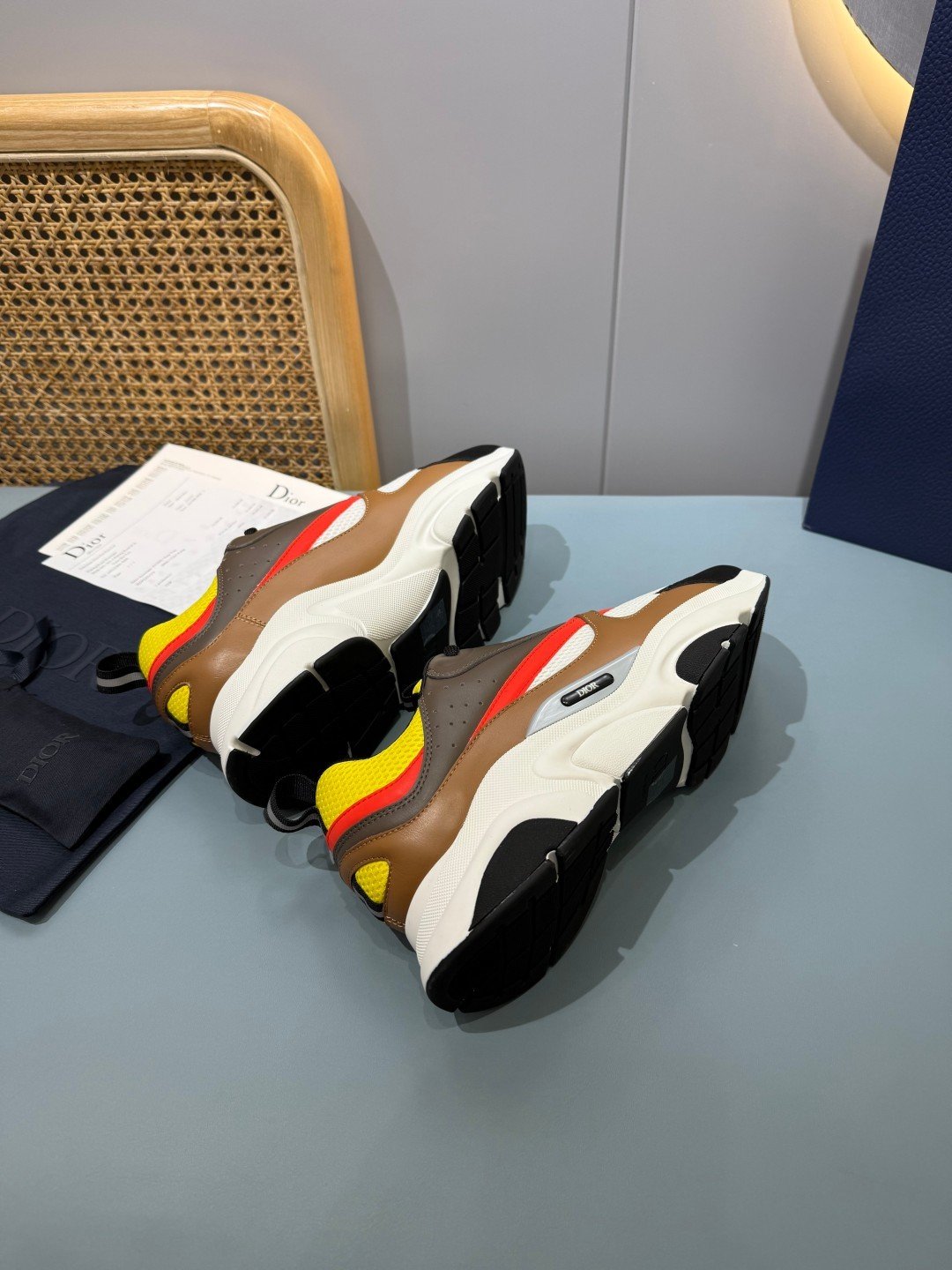 Sneakers B22 'Noir Orange Jaune' — vue 23