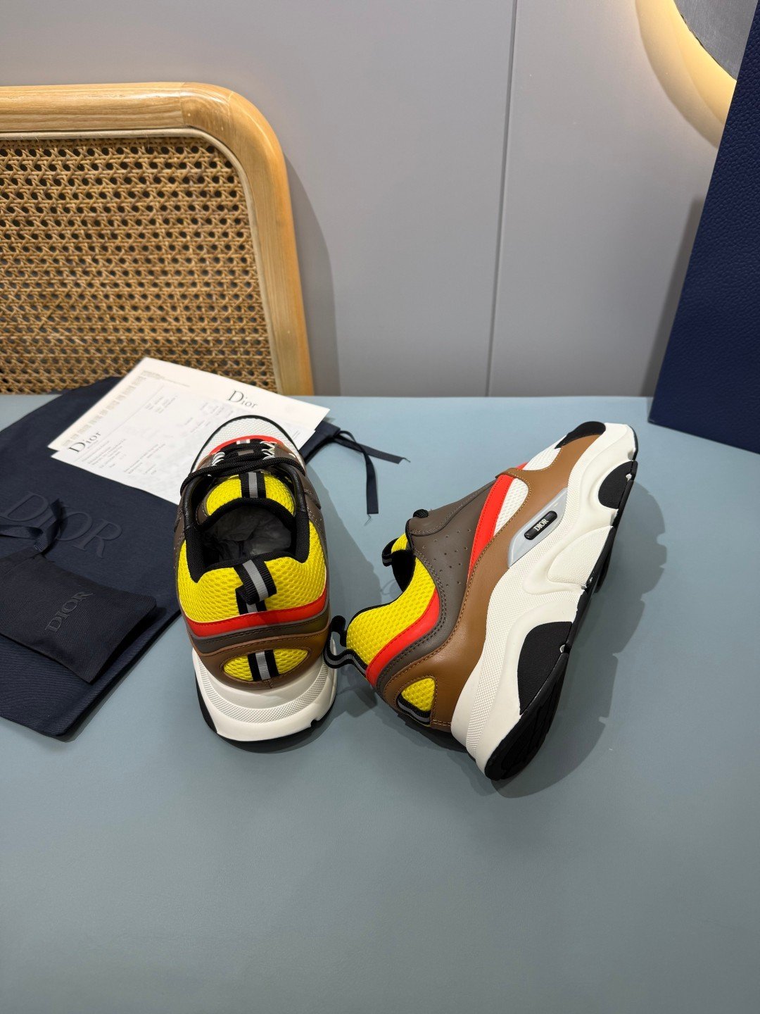 Sneakers B22 'Noir Orange Jaune' — vue 24