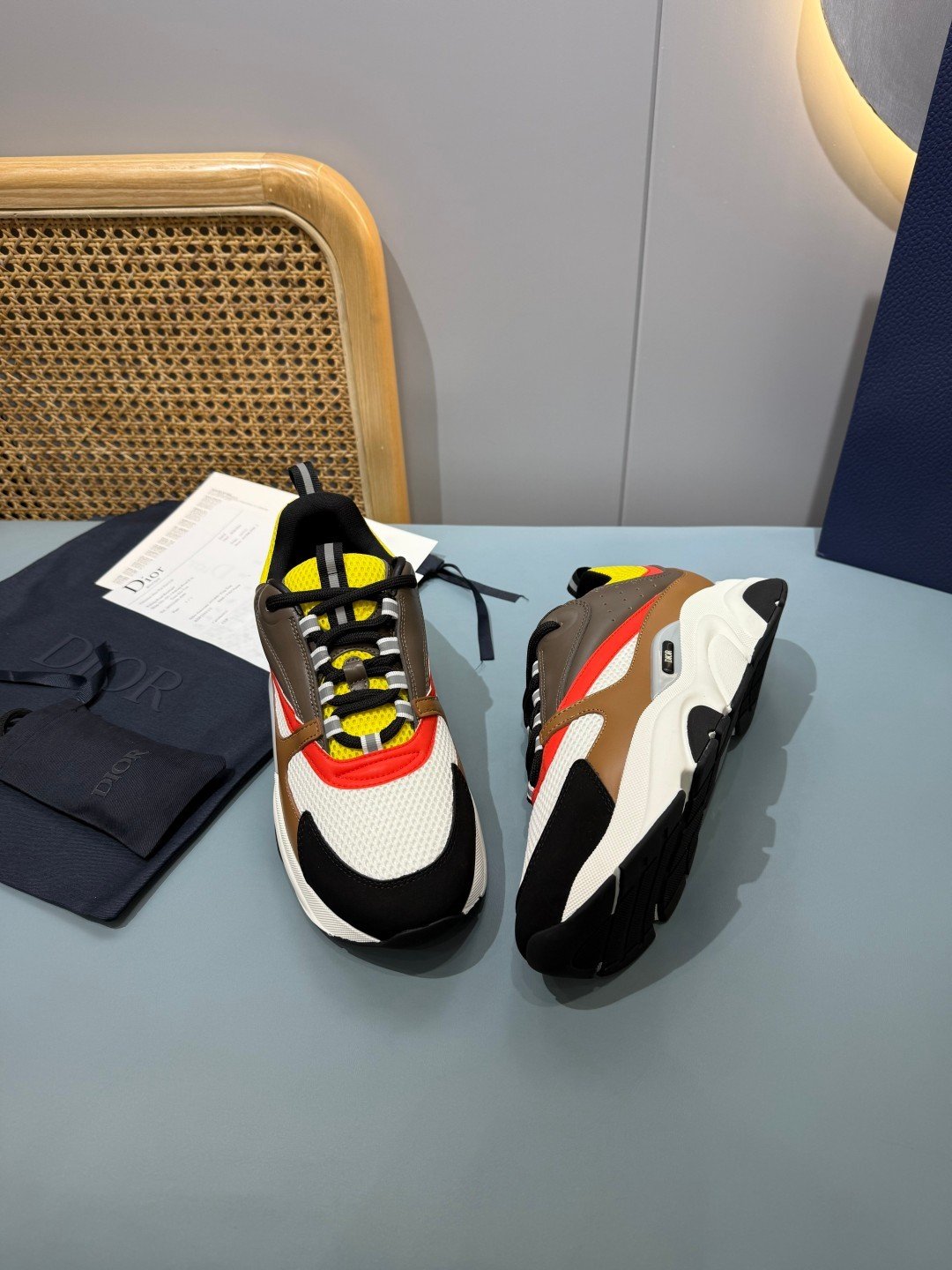 Sneakers B22 'Noir Orange Jaune' — vue 26