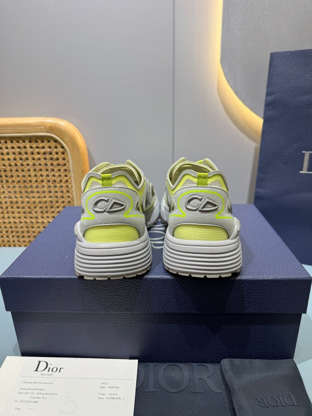 Sneakers B30 Countdown 'Gris et Jaune Fluo' — vue 4