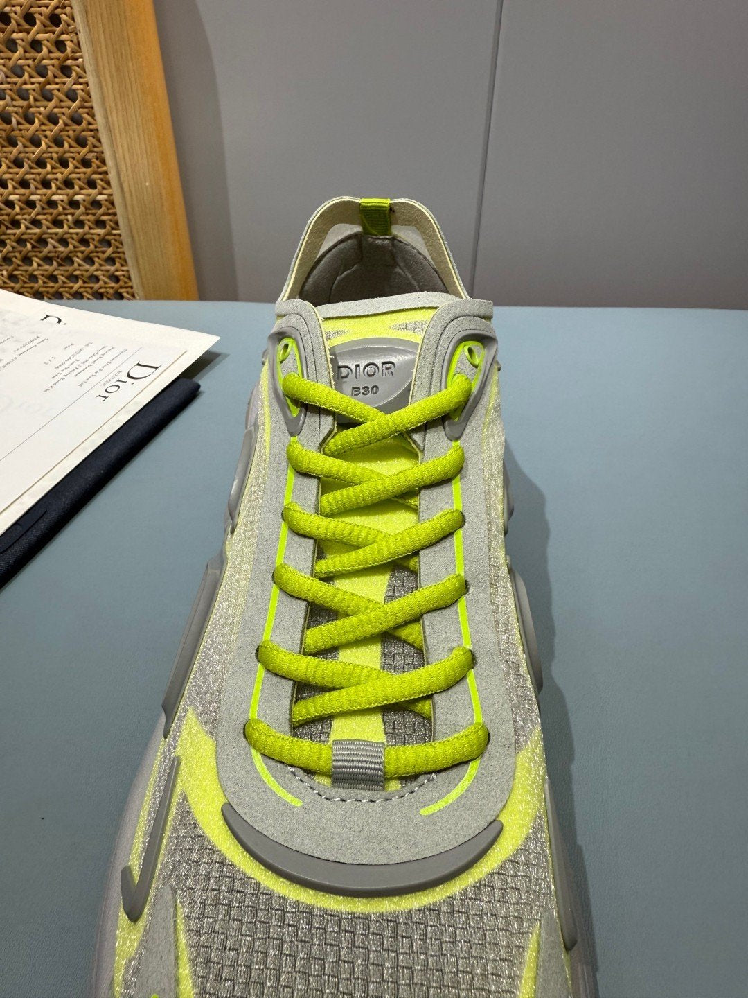 Sneakers B30 Countdown 'Gris et Jaune Fluo' — vue 8