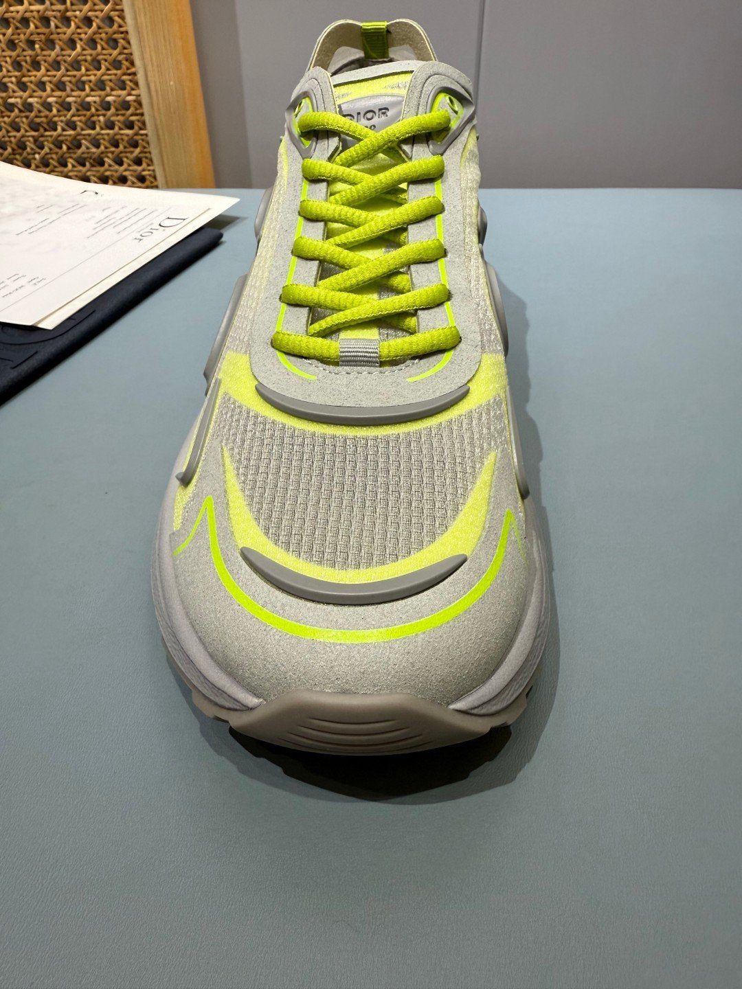 Sneakers B30 Countdown 'Gris et Jaune Fluo' — vue 9