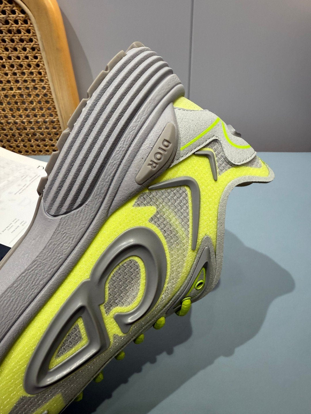 Sneakers B30 Countdown 'Gris et Jaune Fluo' — vue 12