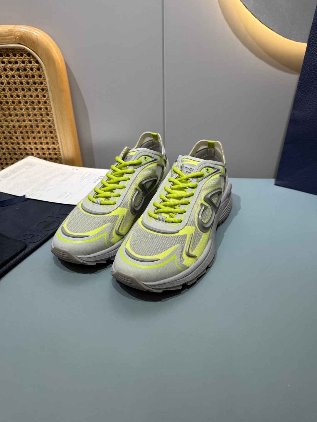 Sneakers B30 Countdown 'Gris et Jaune Fluo' — vue 16