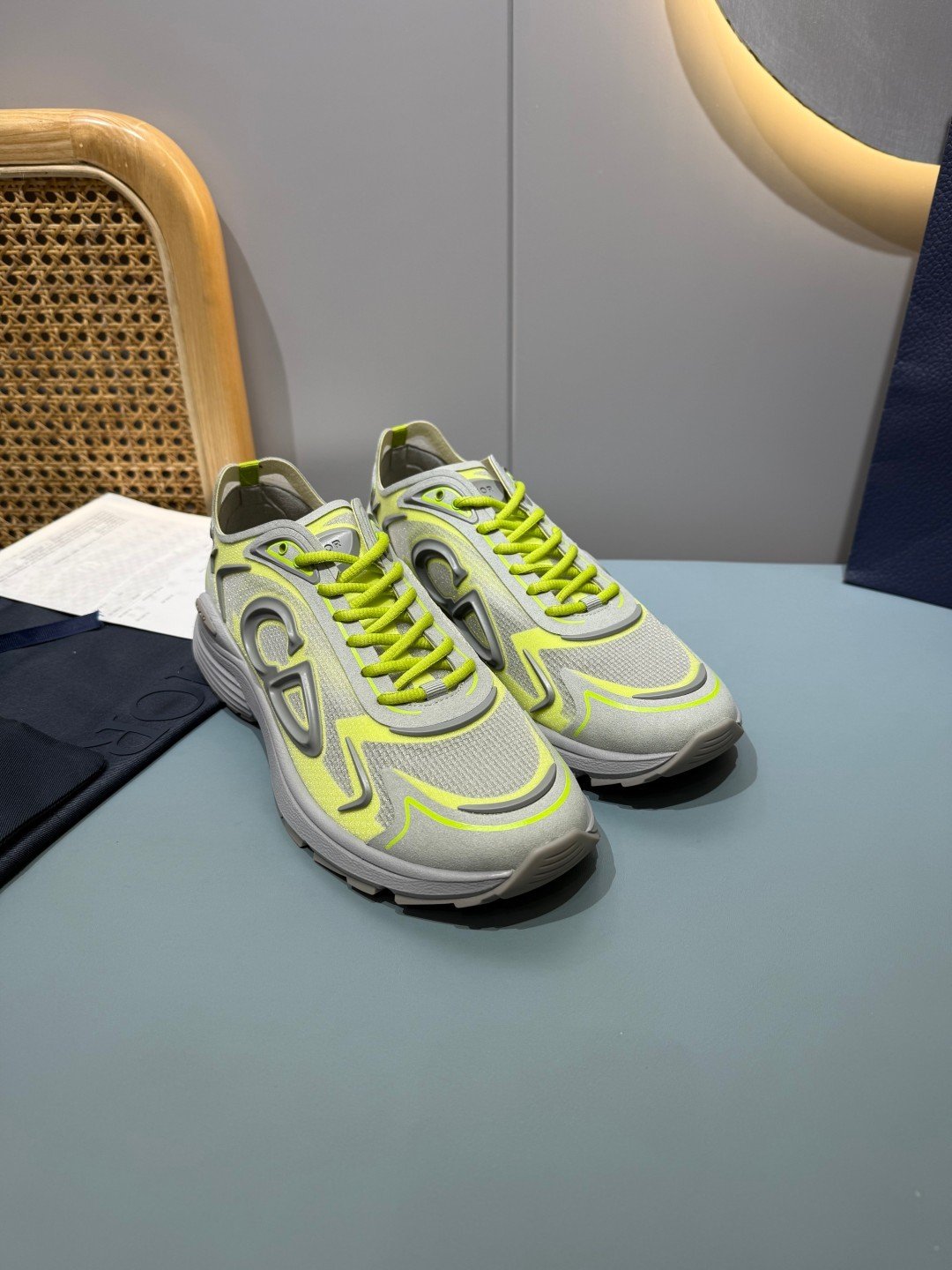 Sneakers B30 Countdown 'Gris et Jaune Fluo' — vue 17