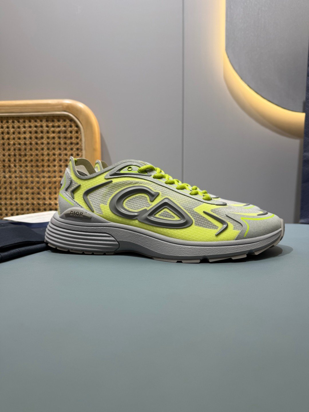 Sneakers B30 Countdown 'Gris et Jaune Fluo' — vue 22
