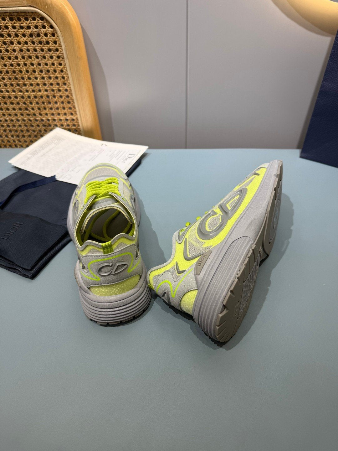 Sneakers B30 Countdown 'Gris et Jaune Fluo' — vue 24