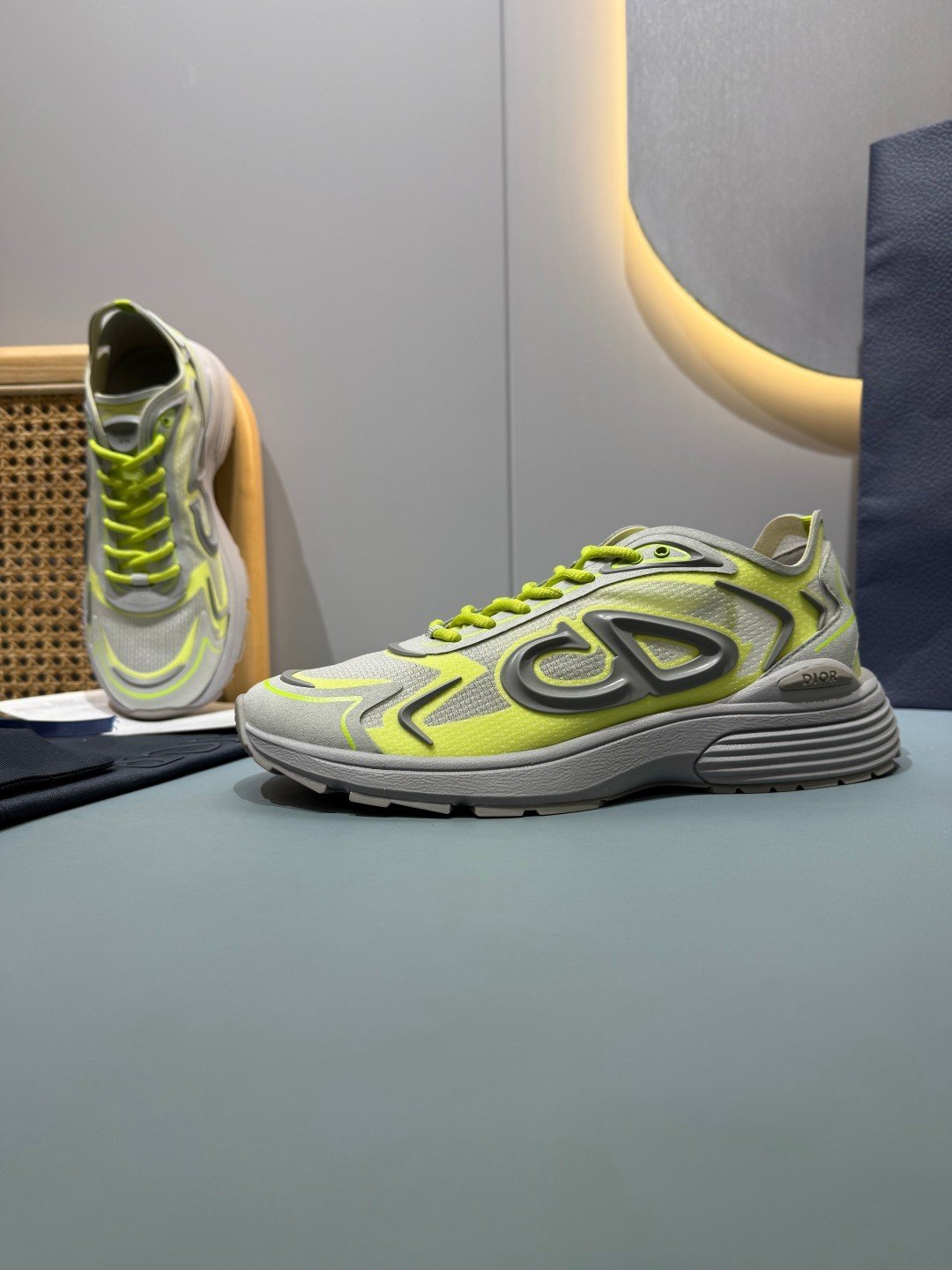 Sneakers B30 Countdown 'Gris et Jaune Fluo' — vue 25