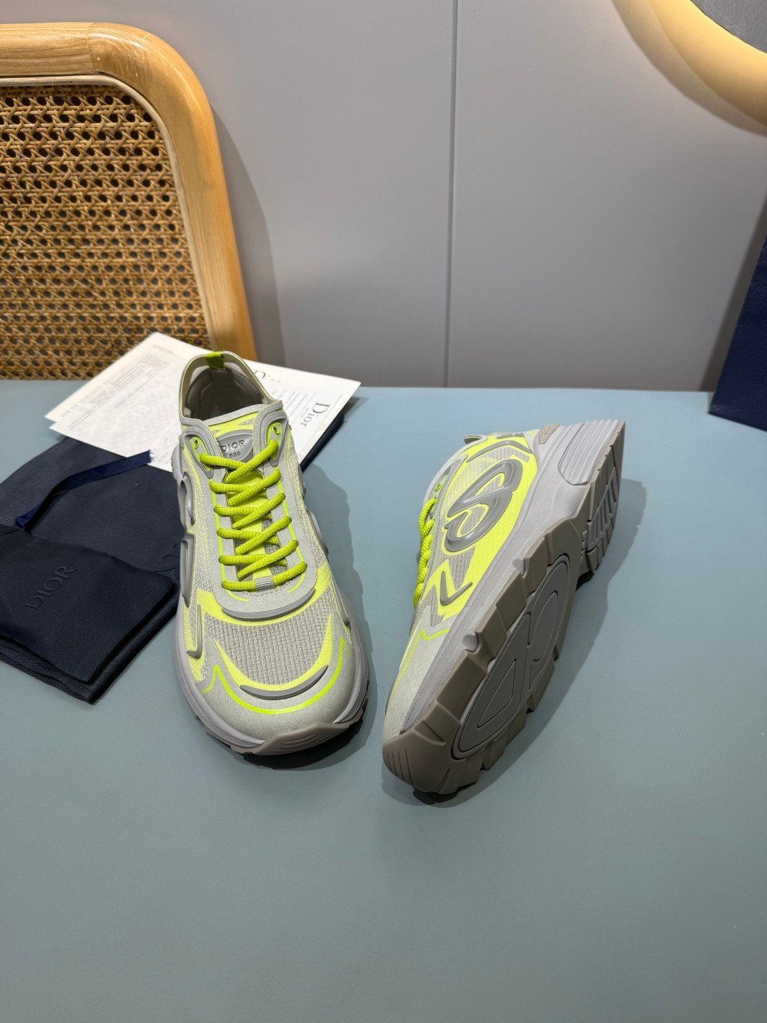 Sneakers B30 Countdown 'Gris et Jaune Fluo' — vue 26
