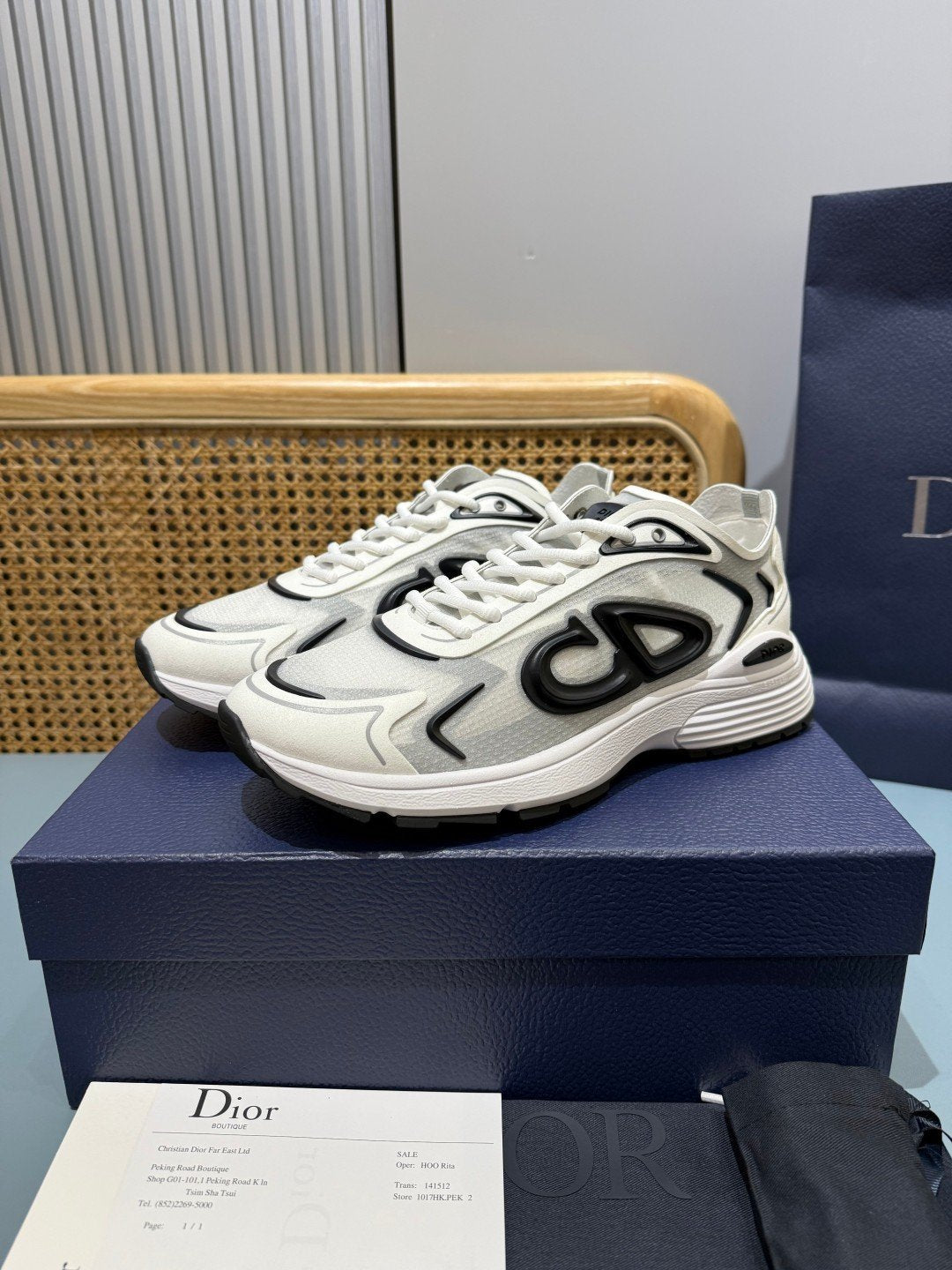 Sneakers B30 Countdown 'Blanc et Noir' — vue 3
