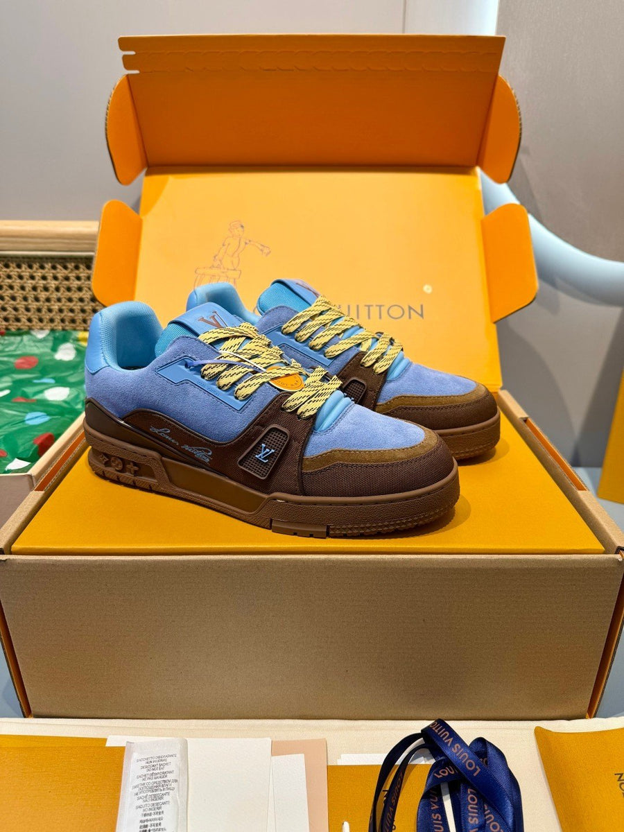 Sneakers Trainer 'Bleu Marron'