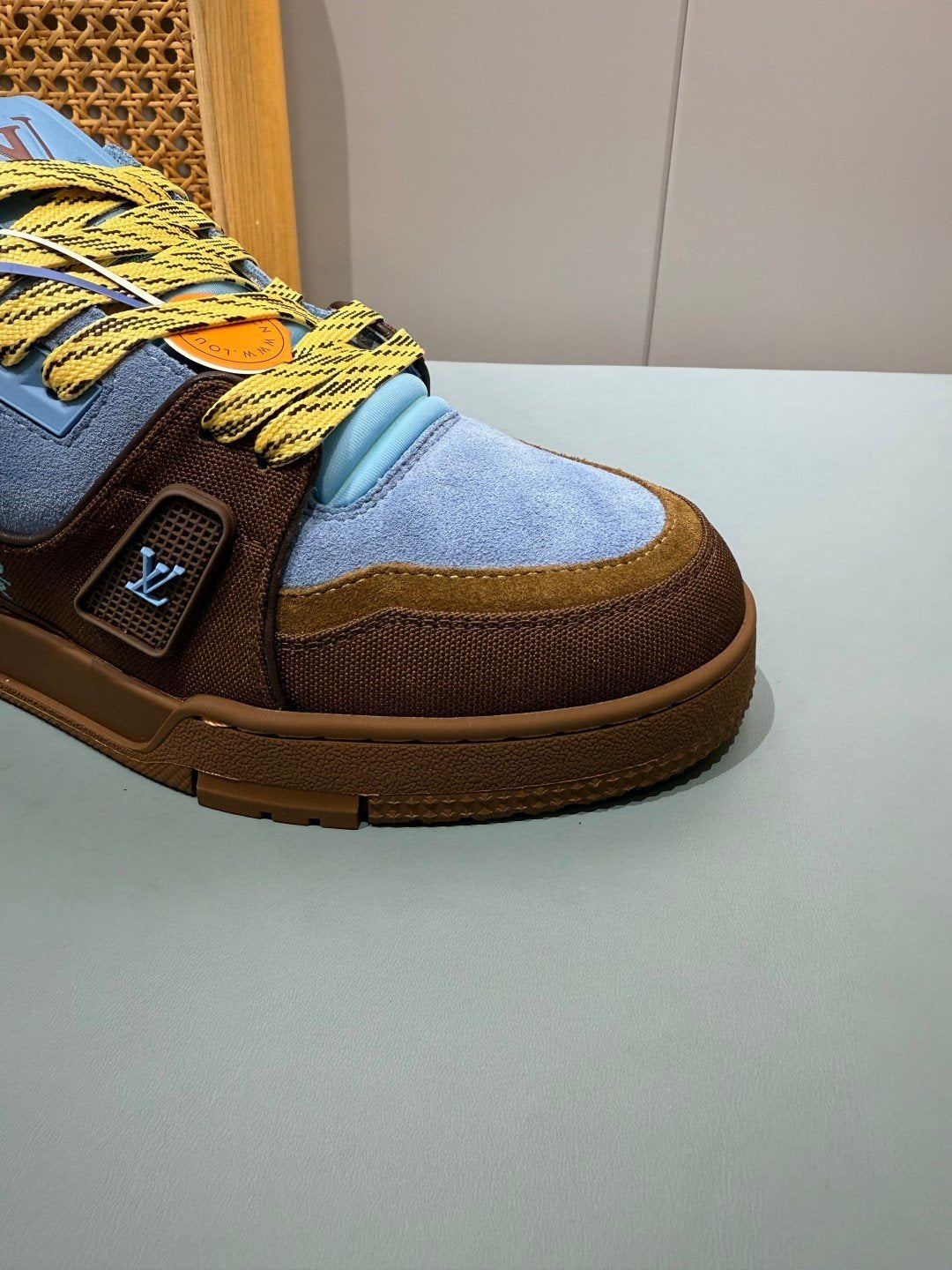 Sneakers Trainer 'Bleu Marron' — vue 13