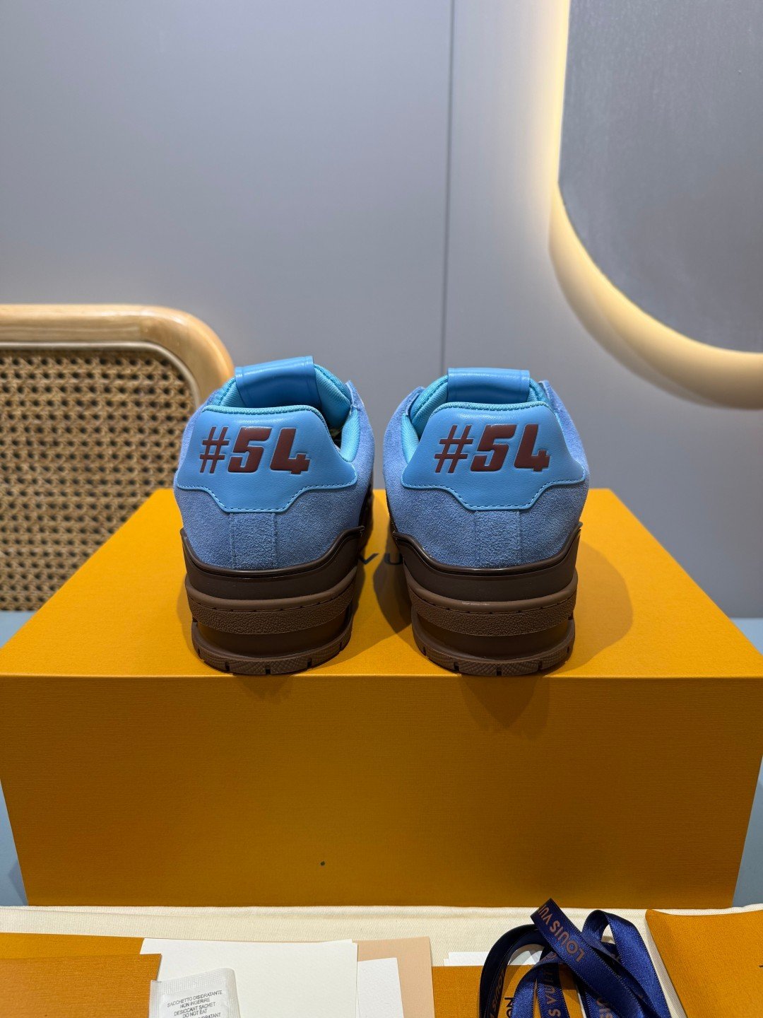 Sneakers Trainer 'Bleu Marron' — vue 27