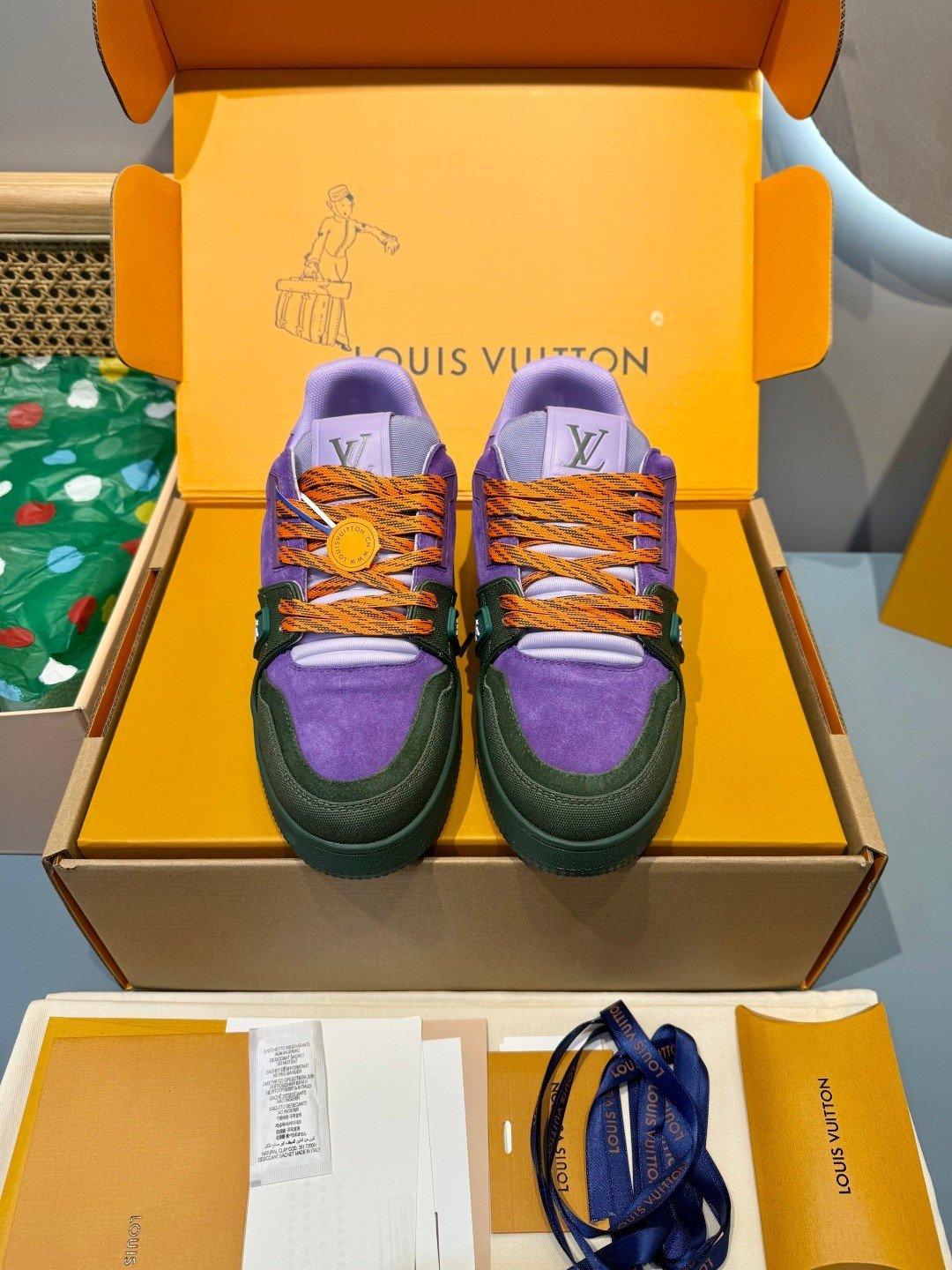 Sneakers Trainer 'Violet Vert' — vue 5