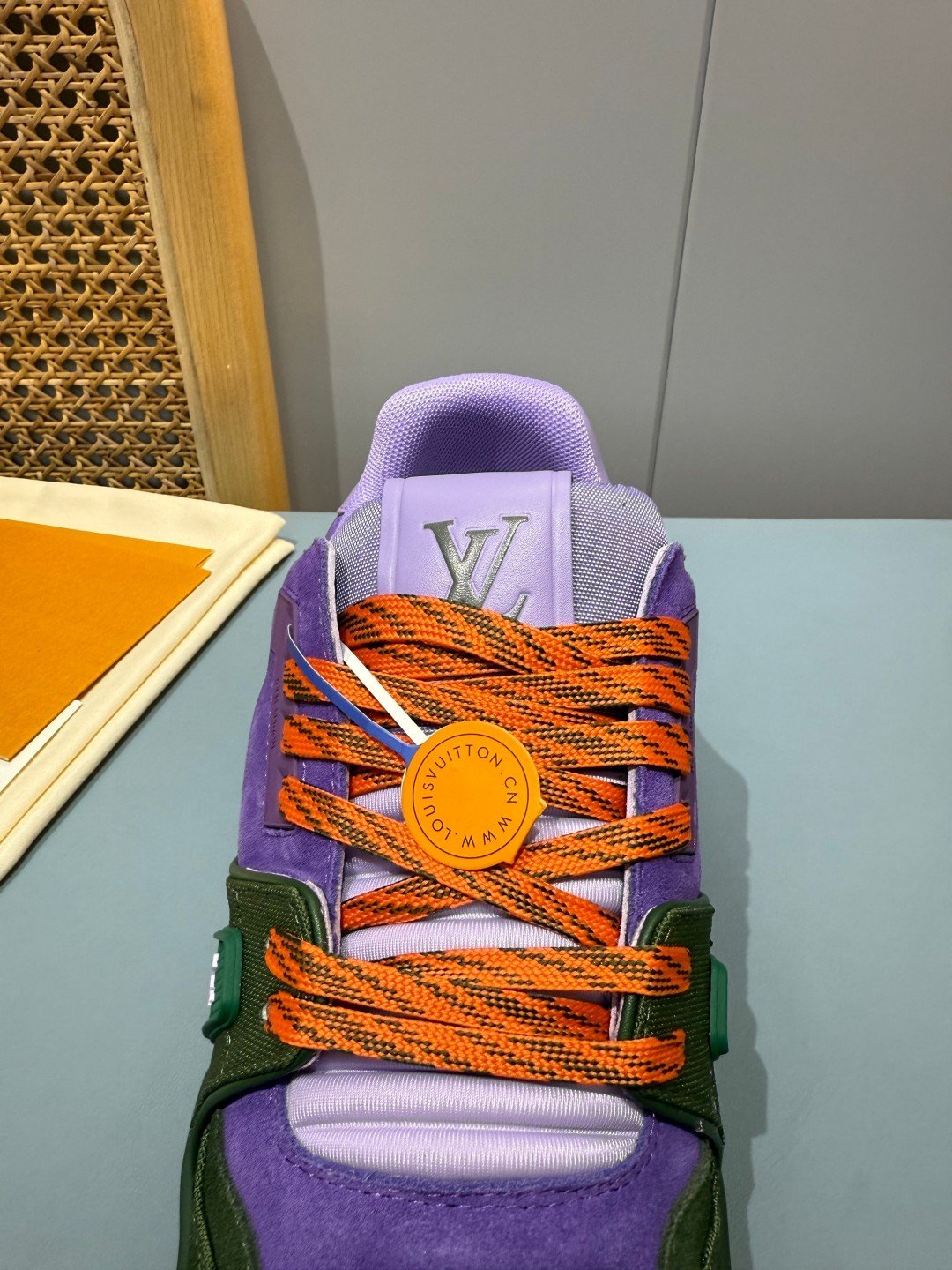 Sneakers Trainer 'Violet Vert' — vue 8