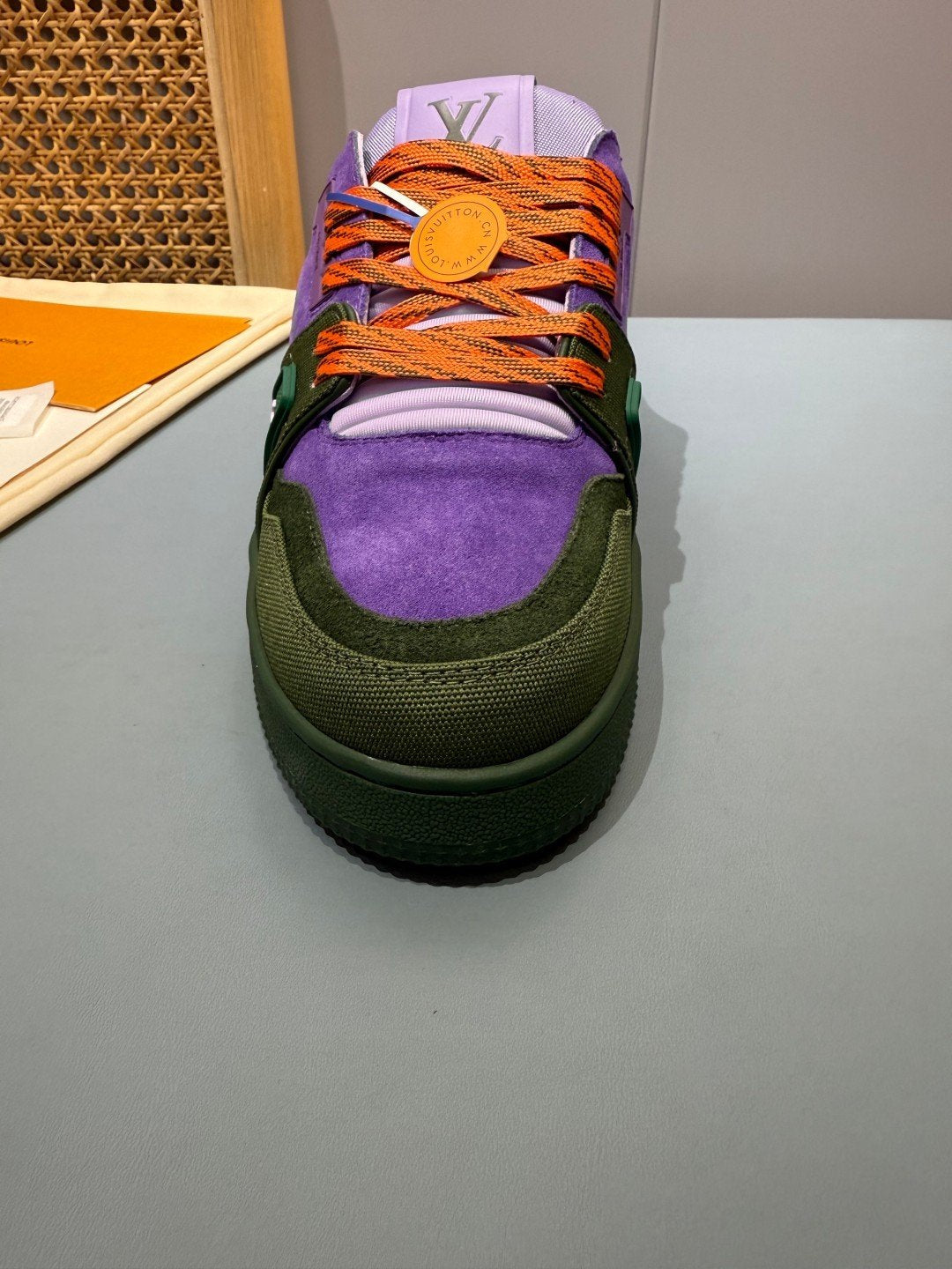 Sneakers Trainer 'Violet Vert' — vue 9