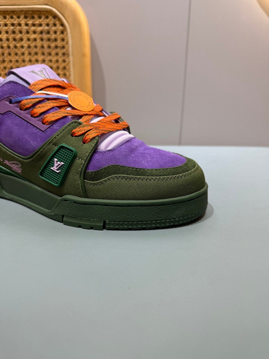 Sneakers Trainer 'Violet Vert' — vue 13