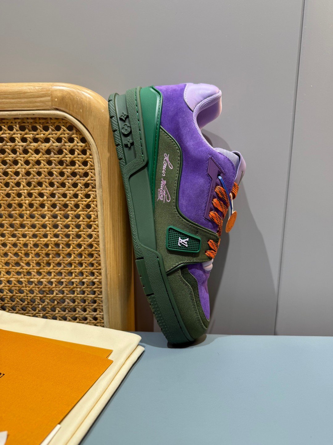 Sneakers Trainer 'Violet Vert' — vue 14