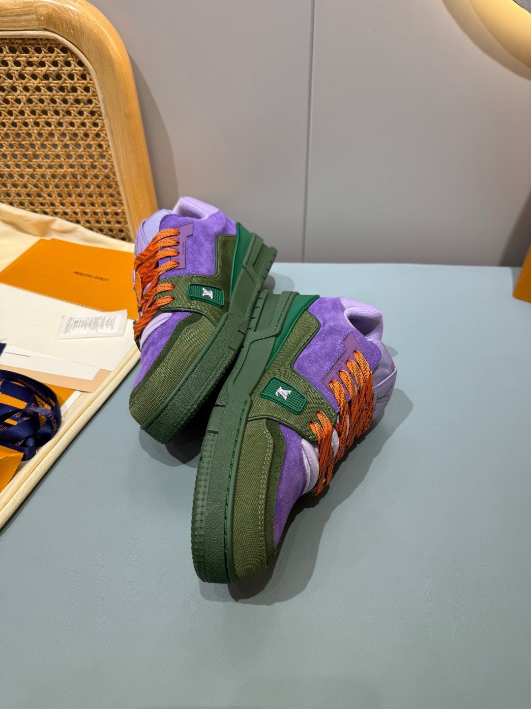 Sneakers Trainer 'Violet Vert' — vue 15