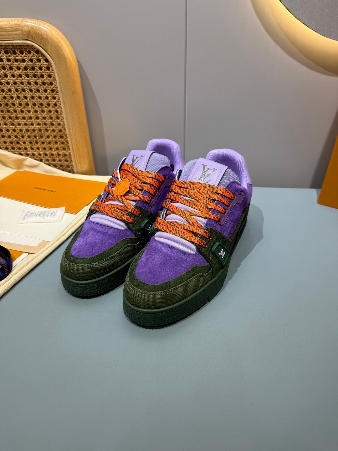 Sneakers Trainer 'Violet Vert' — vue 16