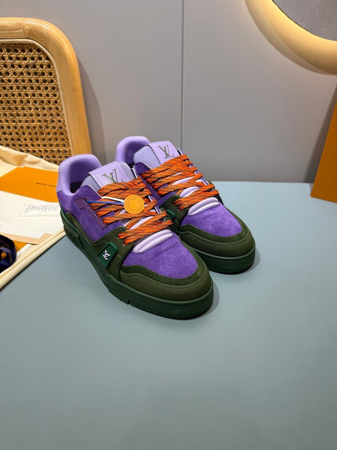 Sneakers Trainer 'Violet Vert' — vue 17