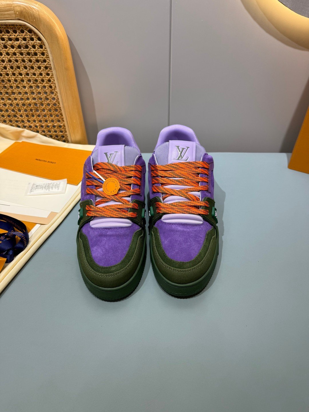 Sneakers Trainer 'Violet Vert' — vue 18