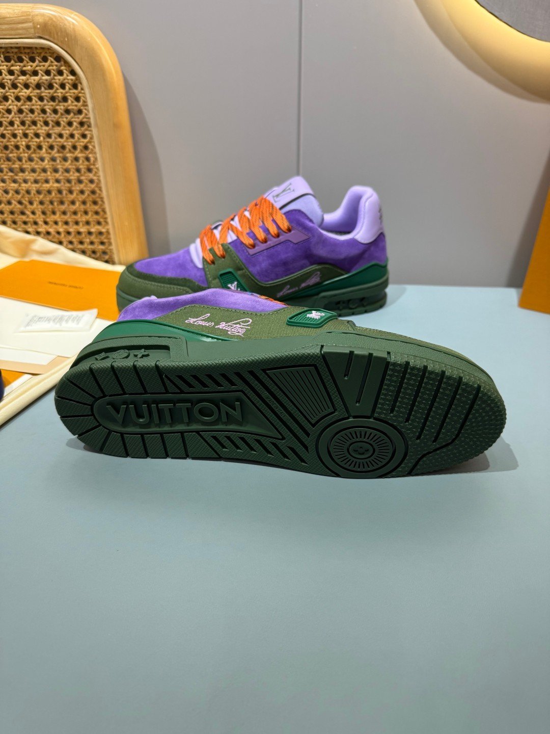 Sneakers Trainer 'Violet Vert' — vue 19