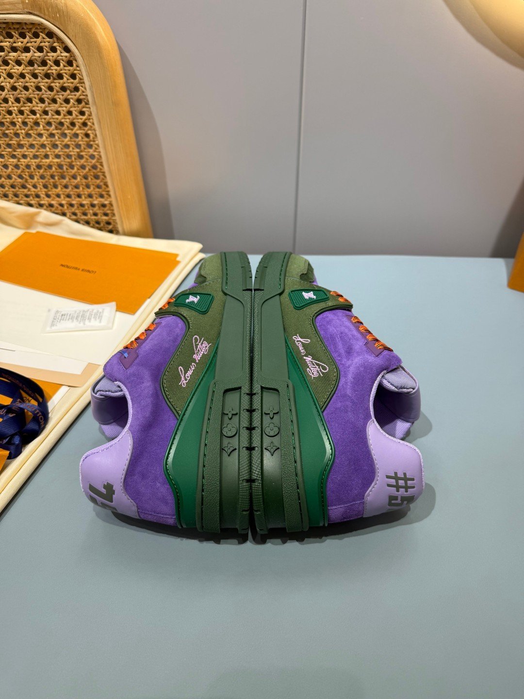 Sneakers Trainer 'Violet Vert' — vue 20