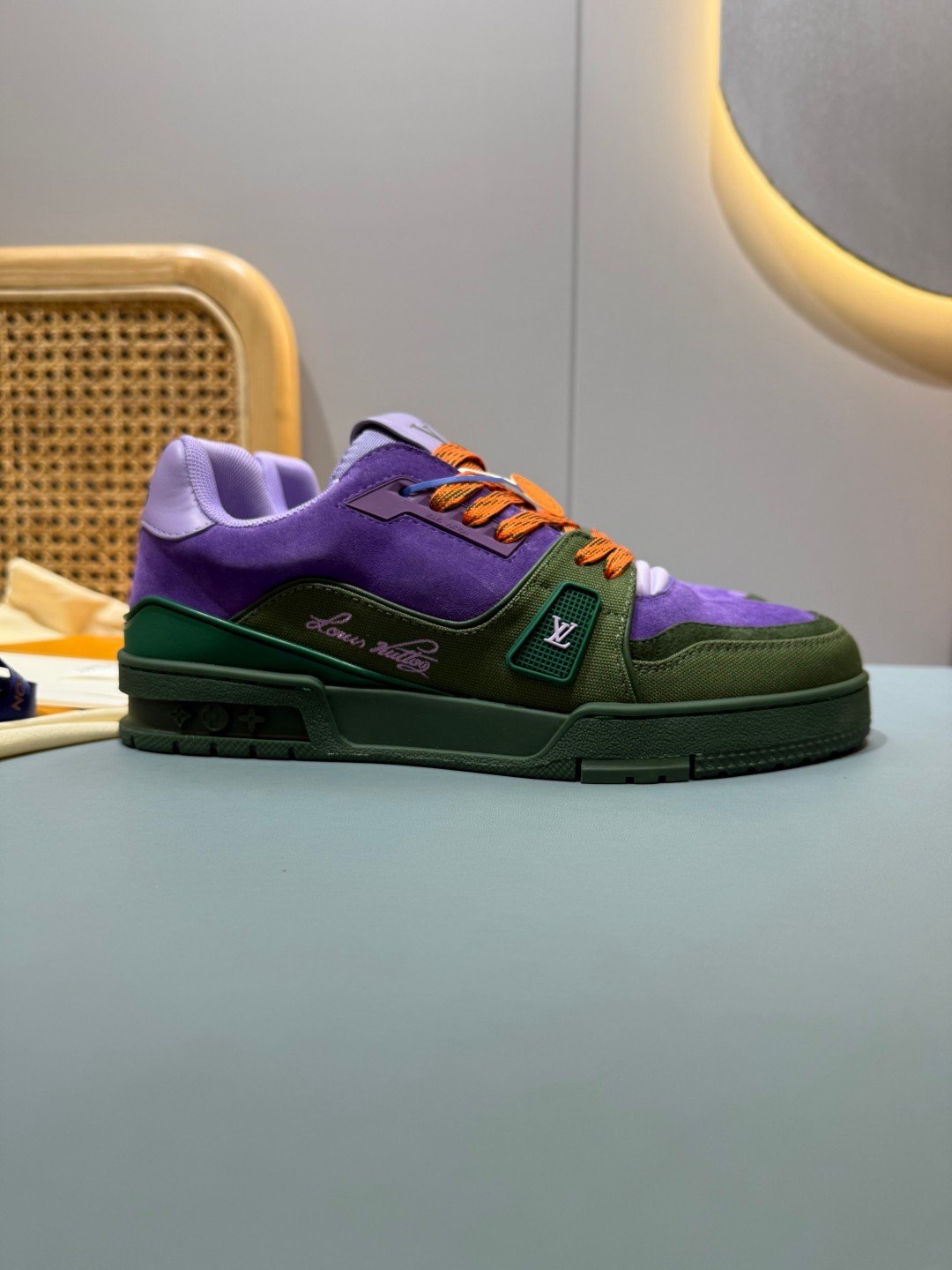 Sneakers Trainer 'Violet Vert' — vue 22