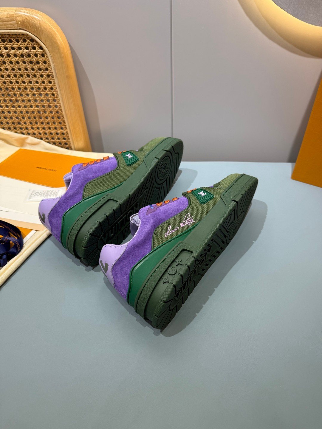 Sneakers Trainer 'Violet Vert' — vue 23
