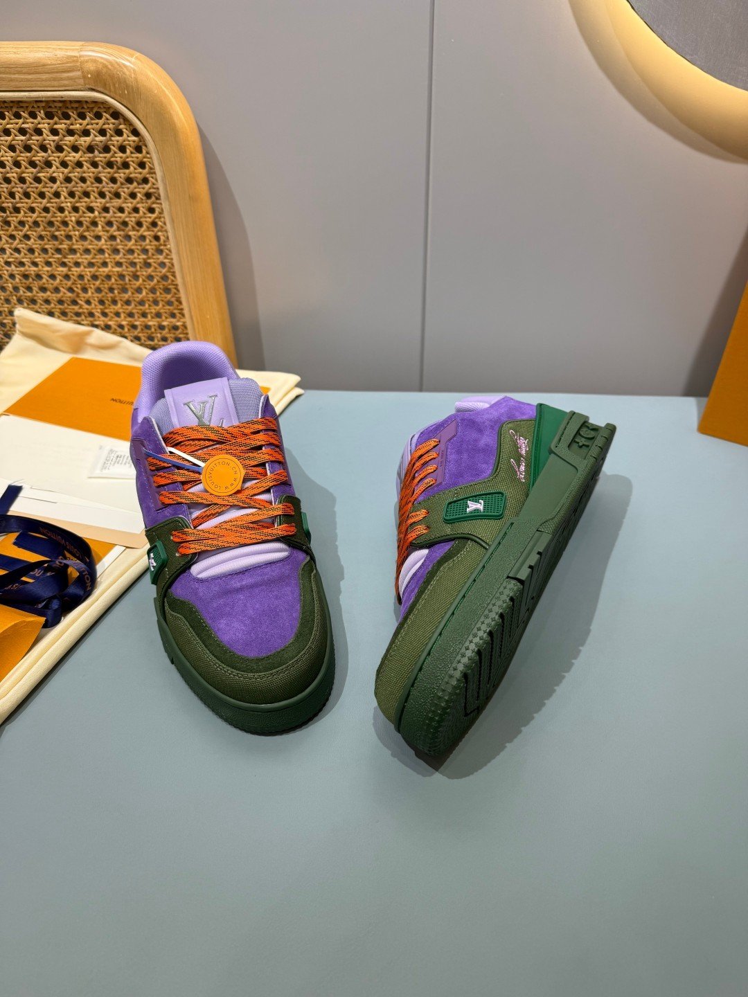 Sneakers Trainer 'Violet Vert' — vue 26