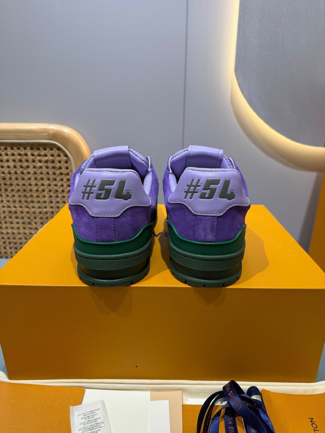 Sneakers Trainer 'Violet Vert' — vue 27