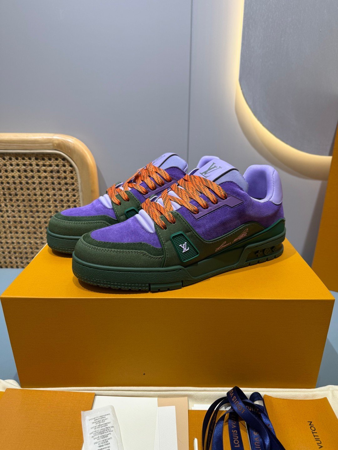 Sneakers Trainer 'Violet Vert' — vue 29