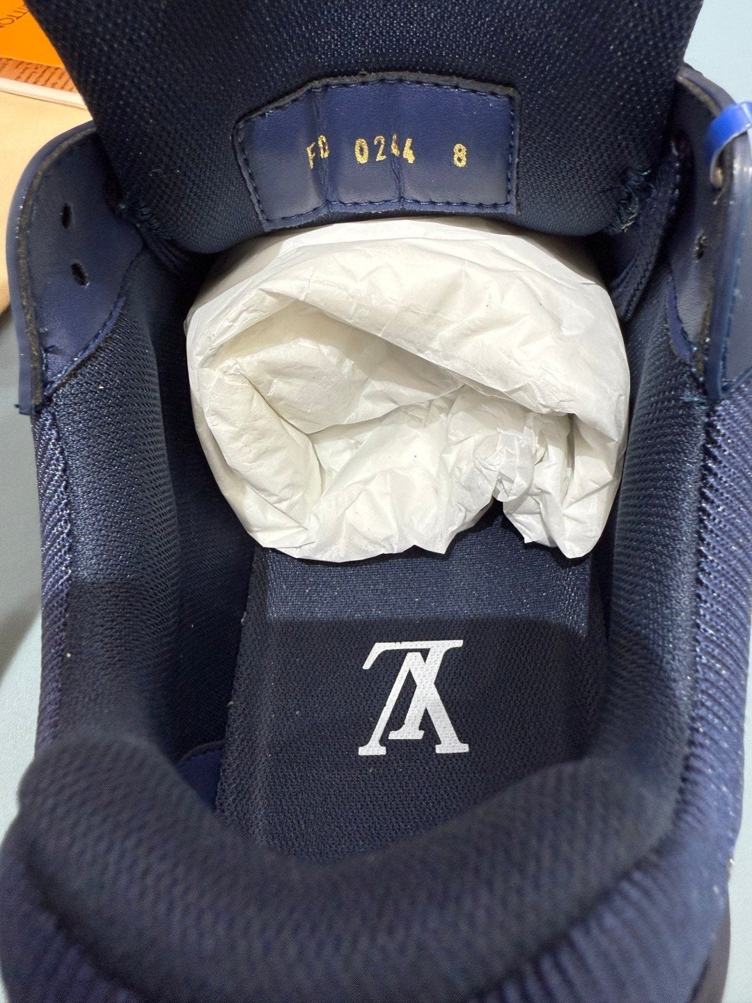 Sneakers Trainer 'Bleu Marine Verni' — vue 6
