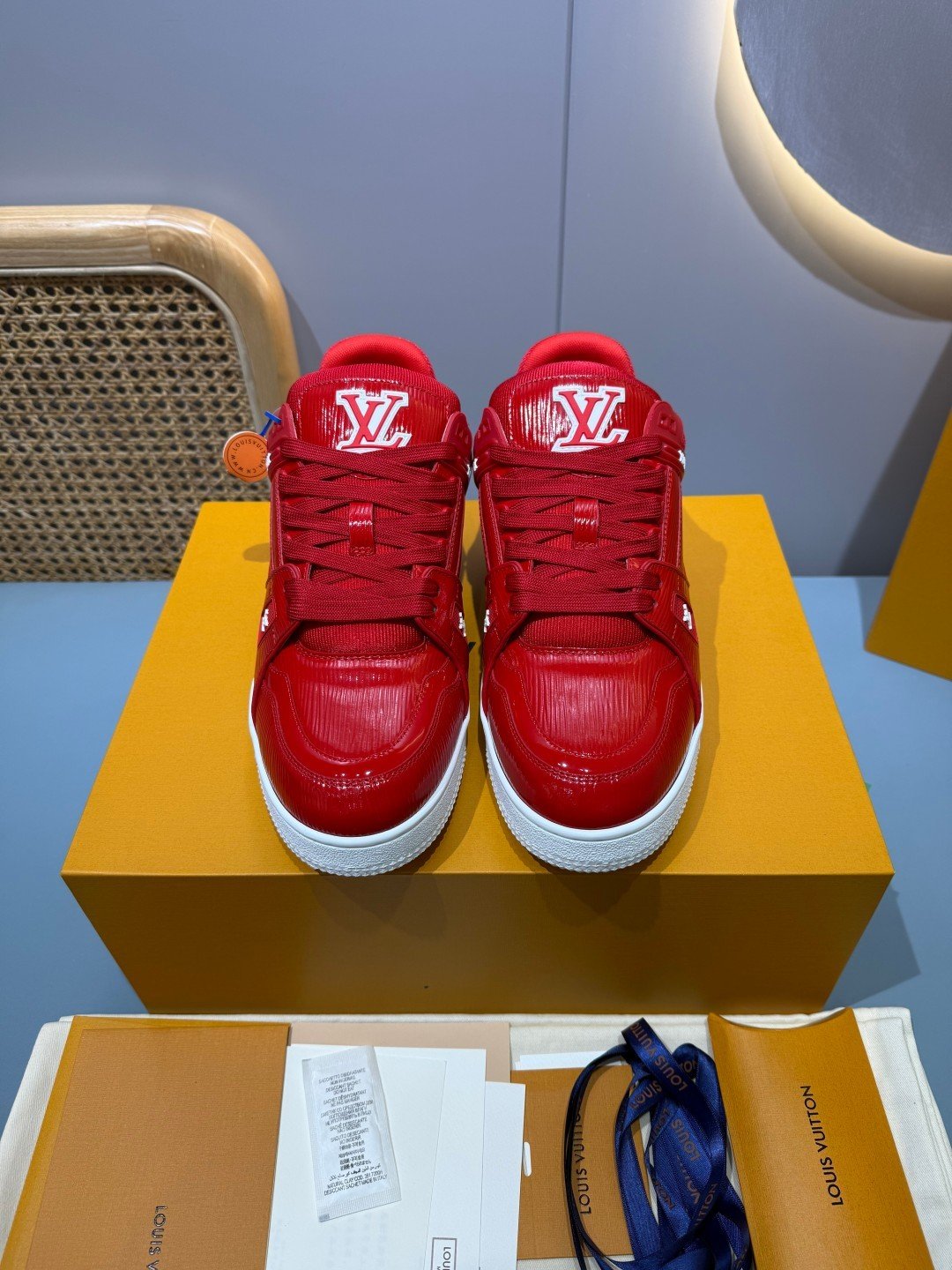 Sneakers Trainer 'Rouge Verni' — vue 4