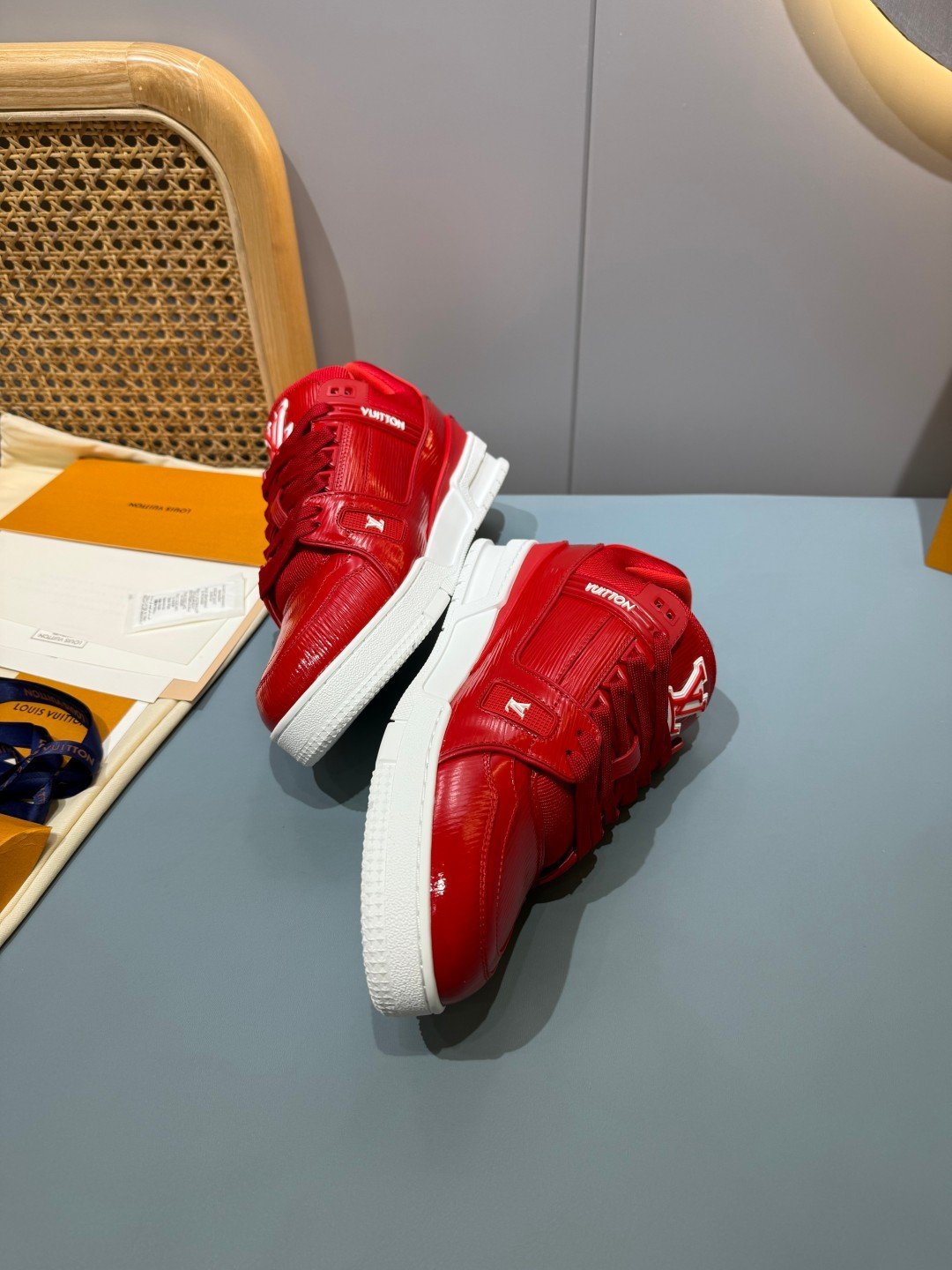 Sneakers Trainer 'Rouge Verni' — vue 15