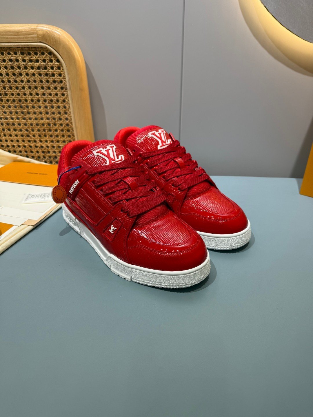 Sneakers Trainer 'Rouge Verni' — vue 17
