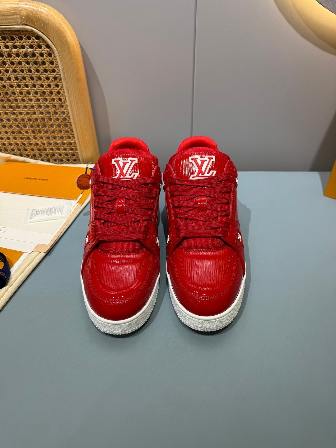 Sneakers Trainer 'Rouge Verni' — vue 18