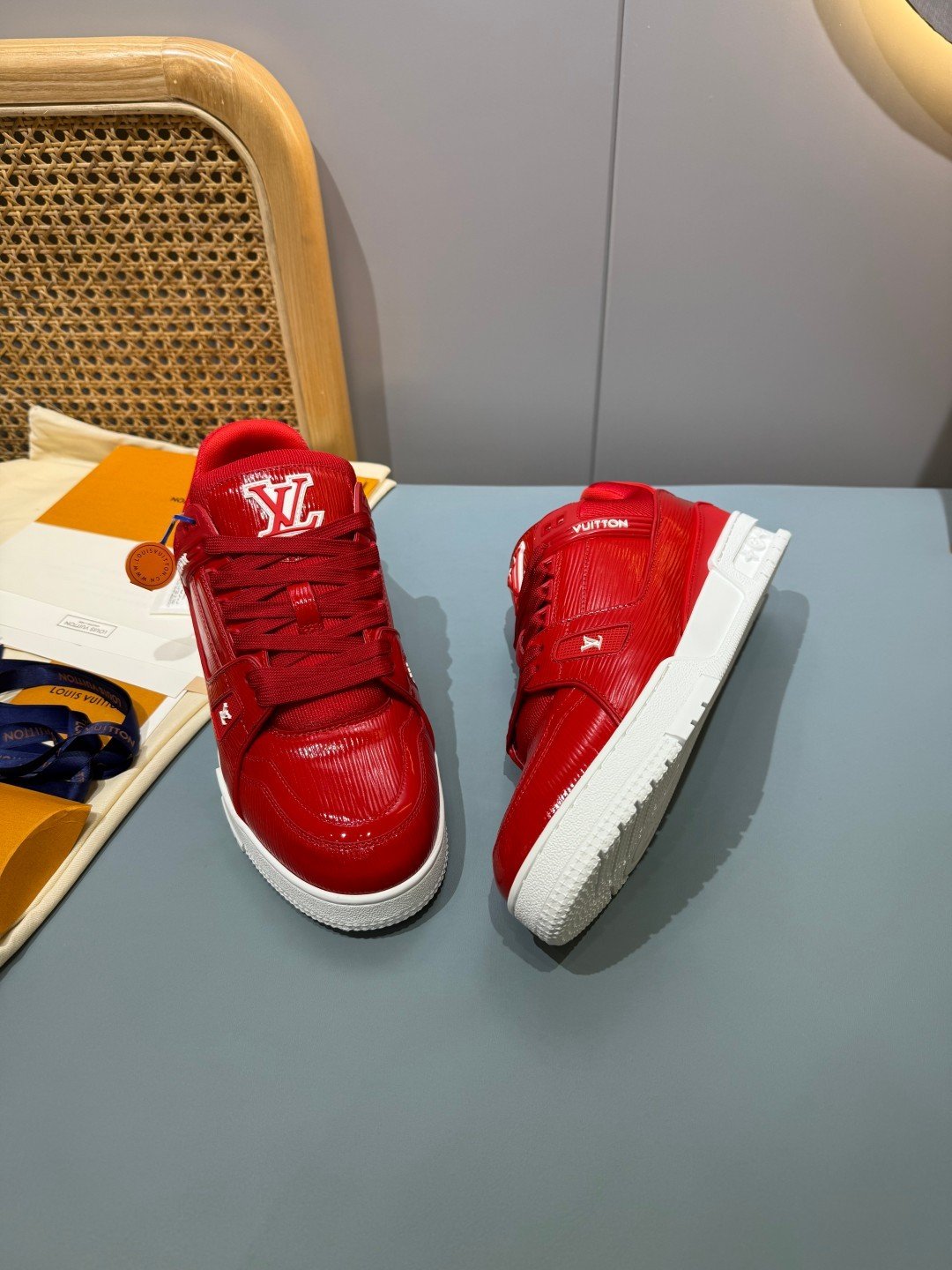 Sneakers Trainer 'Rouge Verni' — vue 23