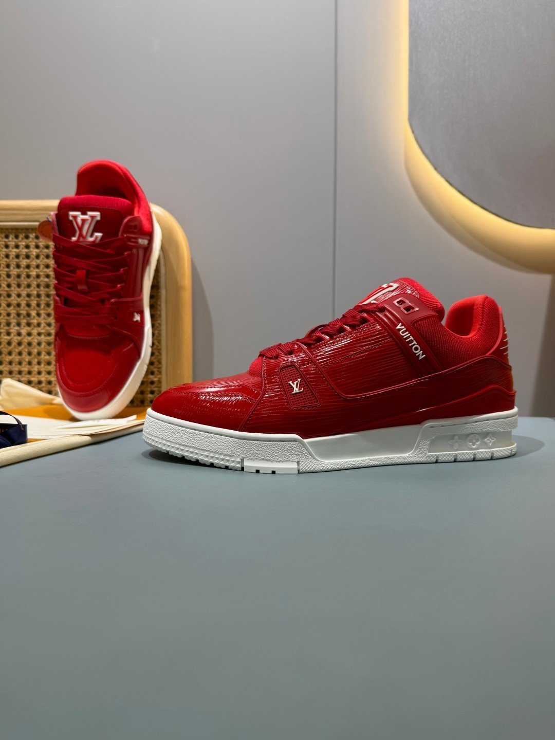 Sneakers Trainer 'Rouge Verni' — vue 26