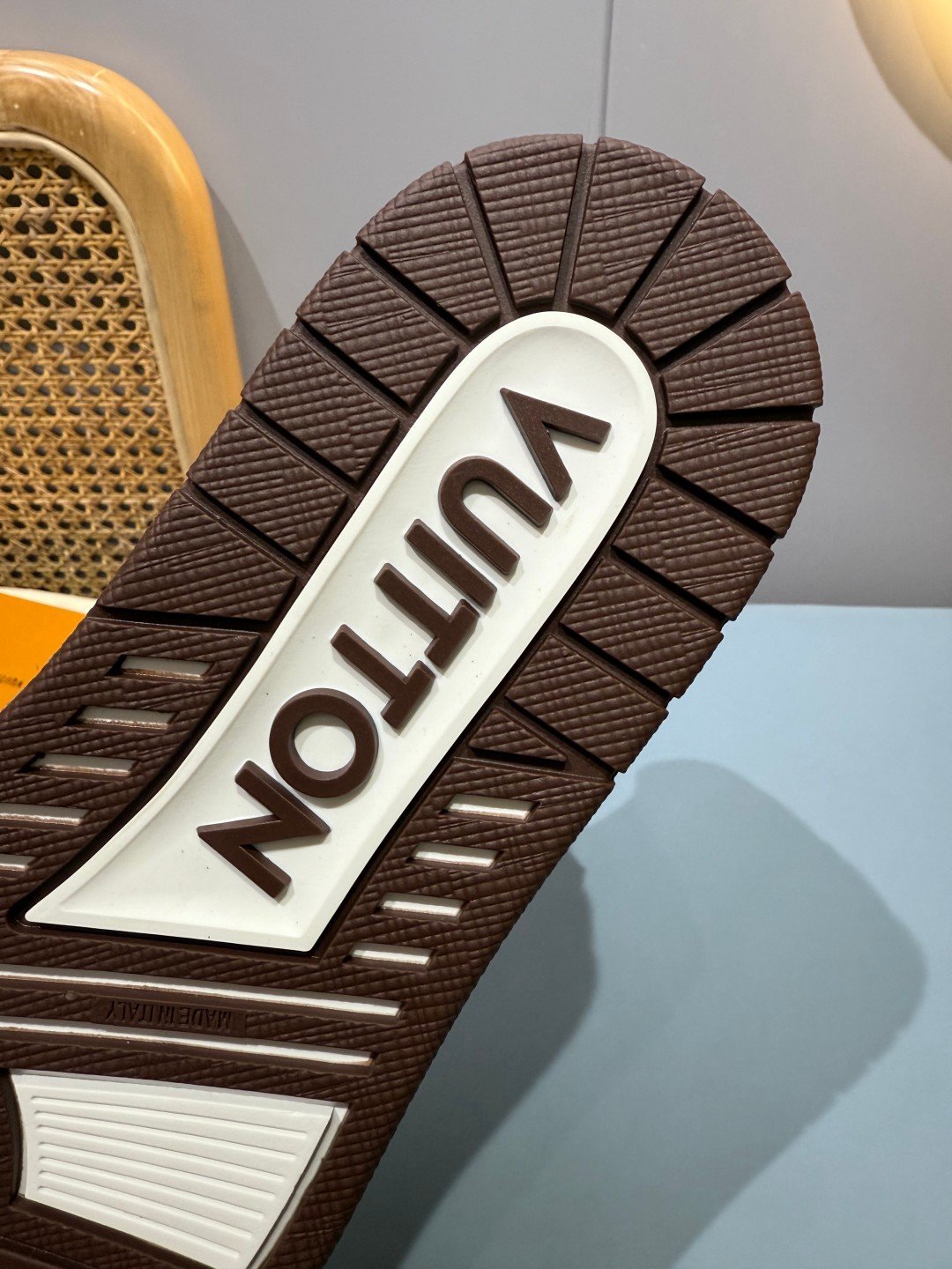 Sneakers Trainer 'Marron Orange Patch' — vue 11