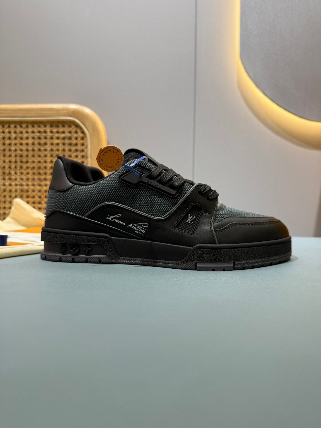 Sneakers Trainer 'Noir Mat Patch' — vue 22