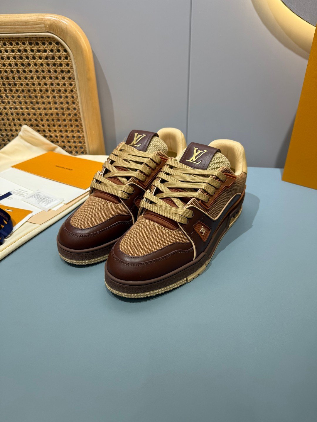 Sneakers Trainer 'Marron Patch' — vue 16