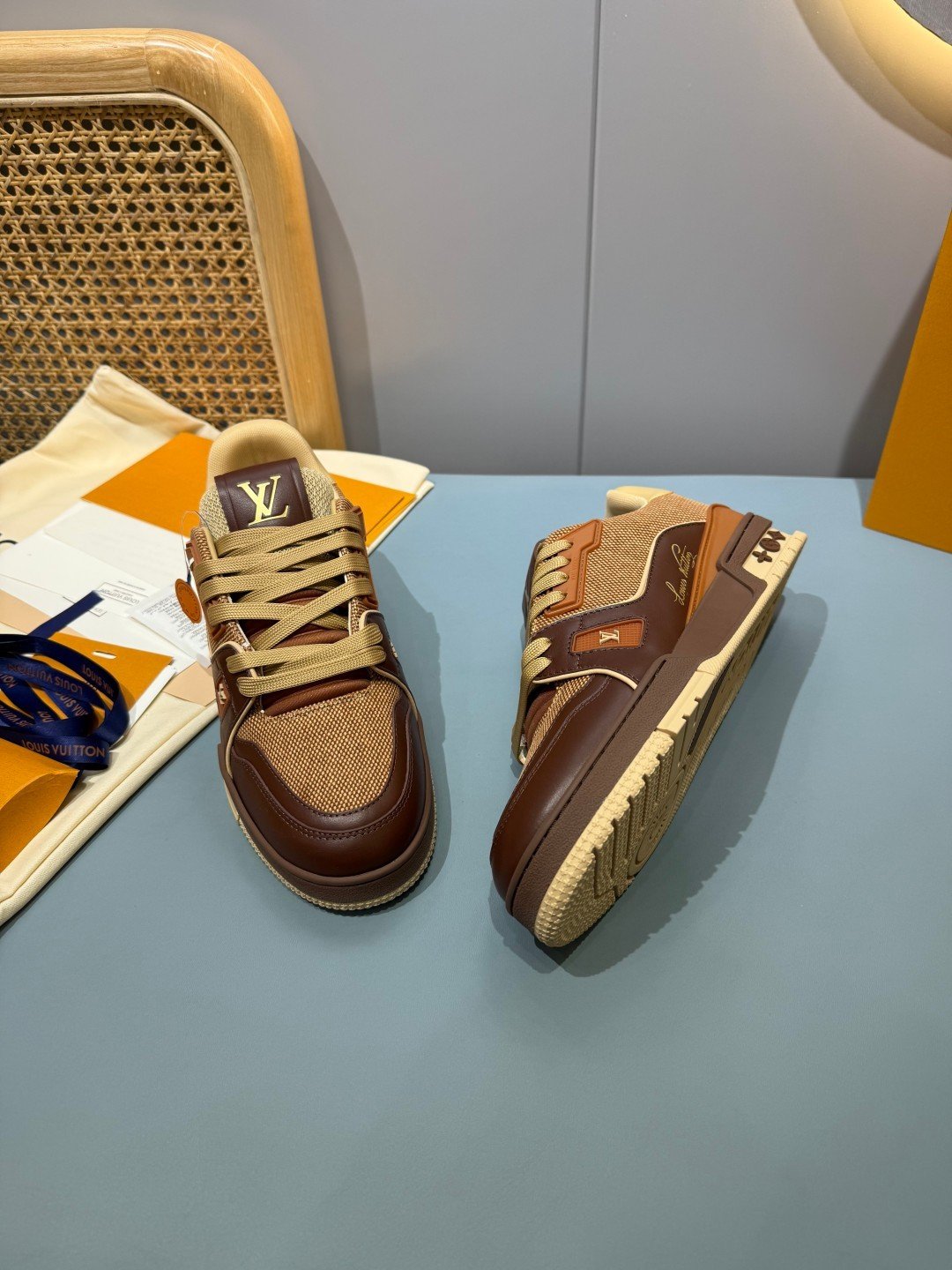 Sneakers Trainer 'Marron Patch' — vue 26