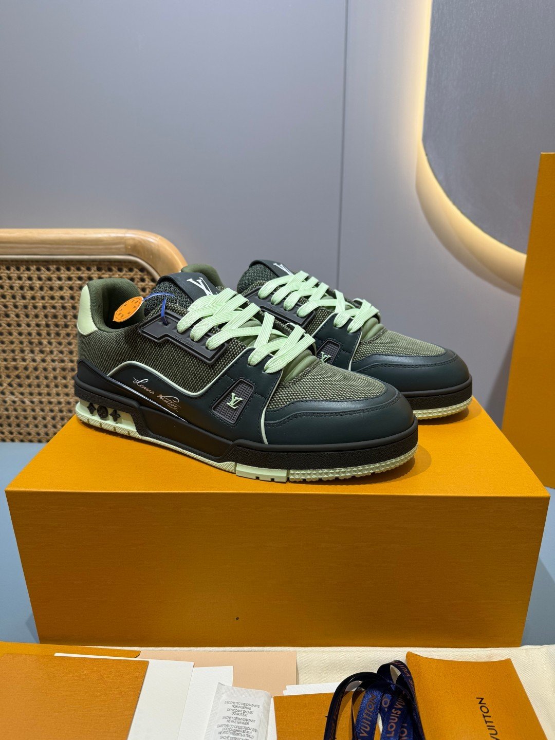 Sneakers Trainer 'Vert Olive Foncé'