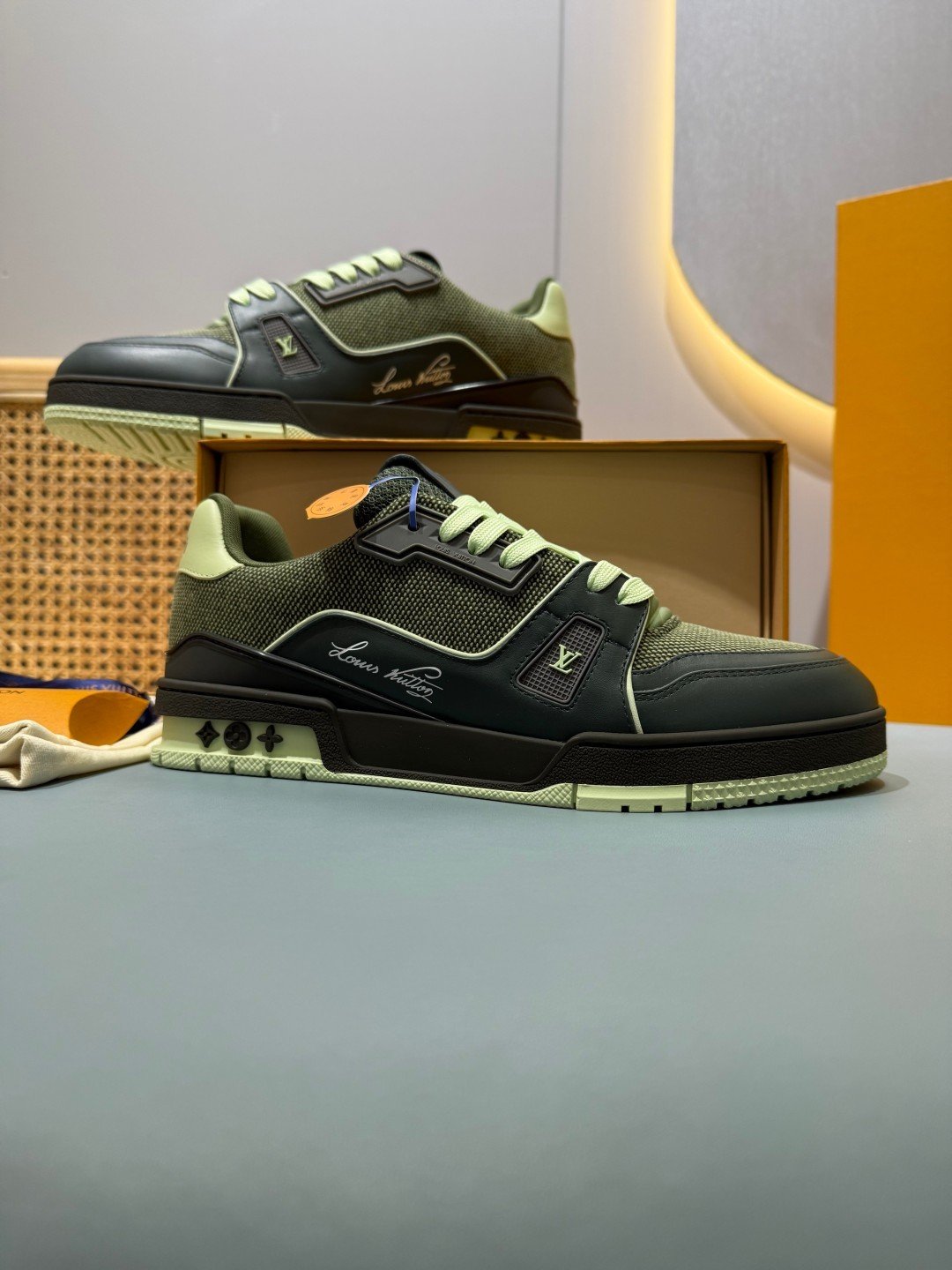 Sneakers Trainer 'Vert Olive Foncé' — vue 5